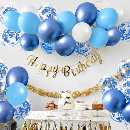 Gold Confetti Balloons, 50 Pcs 12 Inch, Glitter Gold Confetti Party Balloons, Party Decorations, Birthday Wedding Baby Shower Party Balloons Decorations