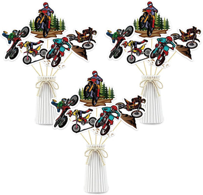Beautiful Butterfly Centerpiece Sticks - Floral Baby Shower or Birthday Table Toppers - Butterfly Themed Gender Reveal Bridal Shower Party Decoration- Set of 15