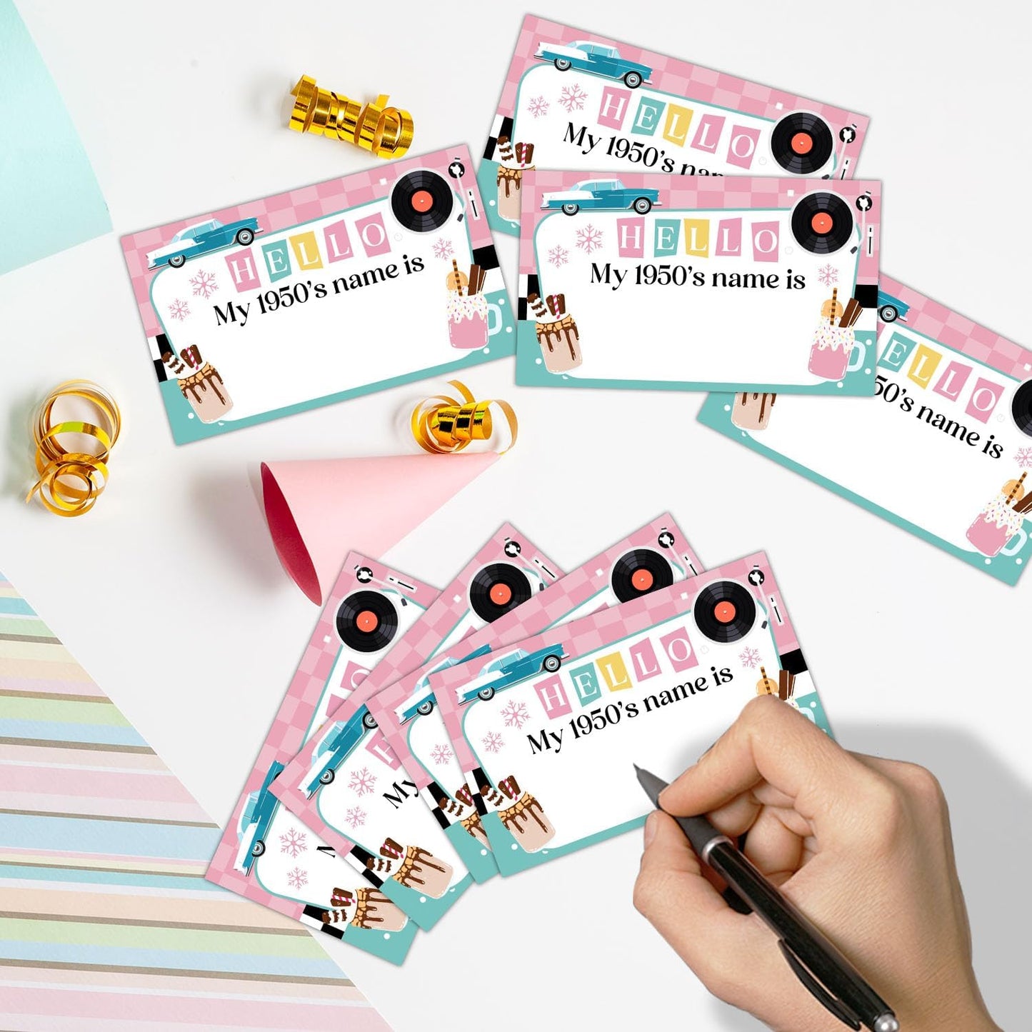 Gamer Birthday Party Decorations, Funny Video Game Party Night Favors Set,What's Your Gamer Name Perfect for Birthday Party Baby Shower Activities(31pcs)