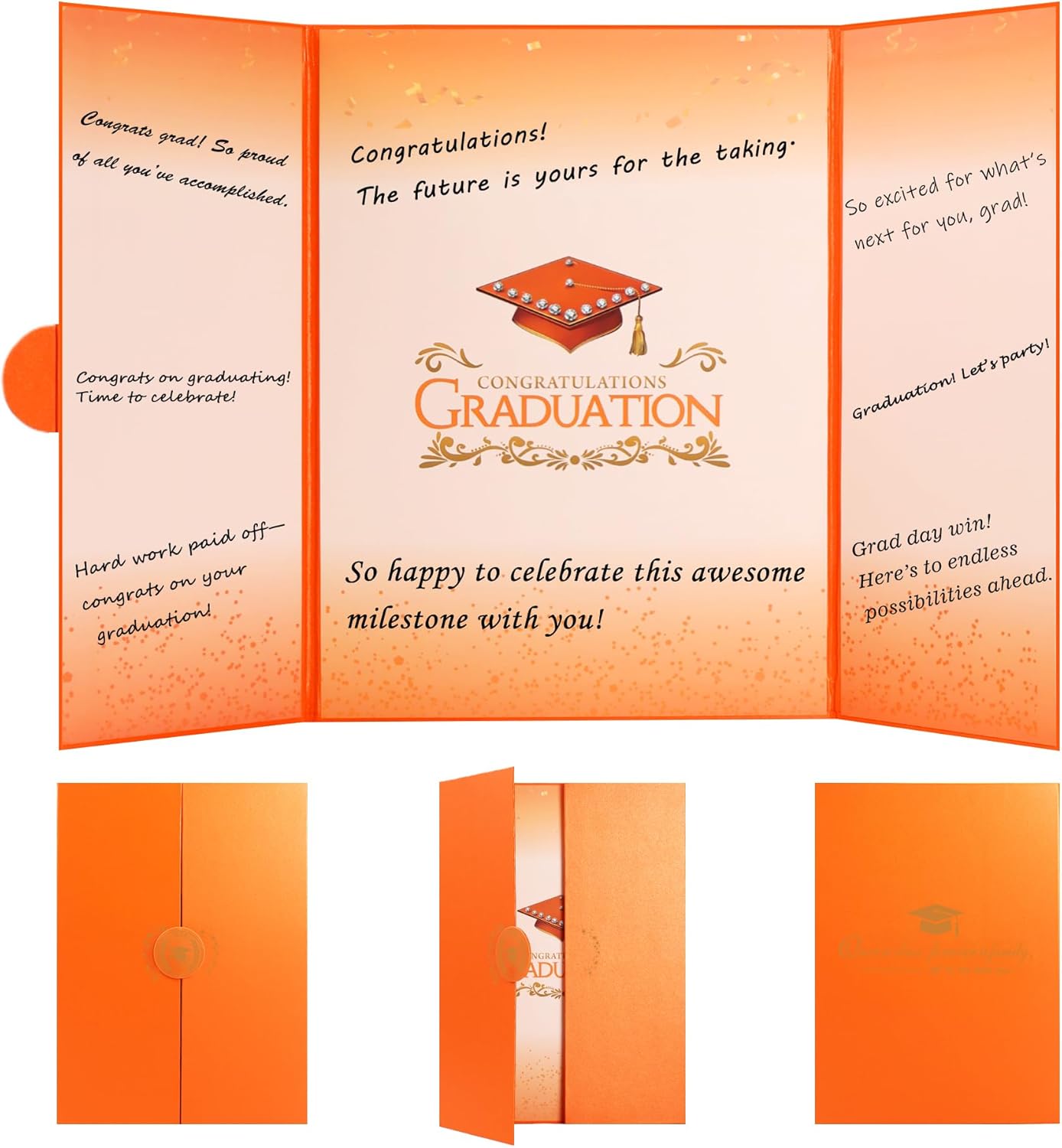 Graduation Guest Book 2026 Graduation Party Decorations Class of 2026 Graduation Sign in Book Signature Board Keepsake Grad Party Supplies College High School Graduation Gift Card Book (Blue)