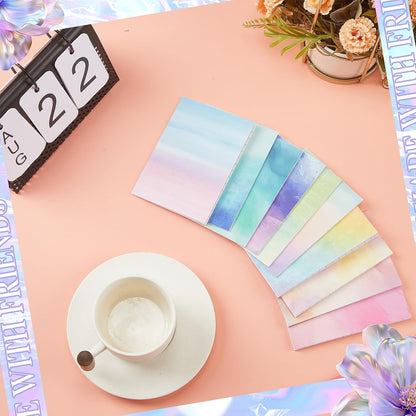 Tenceur 30 Pcs Mini Tie Dye Notepads Pastel Rainbow Pocket Notebooks Bulk Tie Dye Small Memo Pad Watercolor Notepads for Women Birthday Gifts Party Favors Spring Easter Classroom Office Supplies