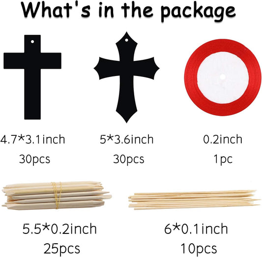 WATINC 60Pcs Scratch Cross Ornaments, Magic Art Color Craft Kit for Kids Scratch Party Favors, Scratch Paper Hanging Tags, Birthday Gifts for Kids, DIY Art Craft Kit for Boys Girls