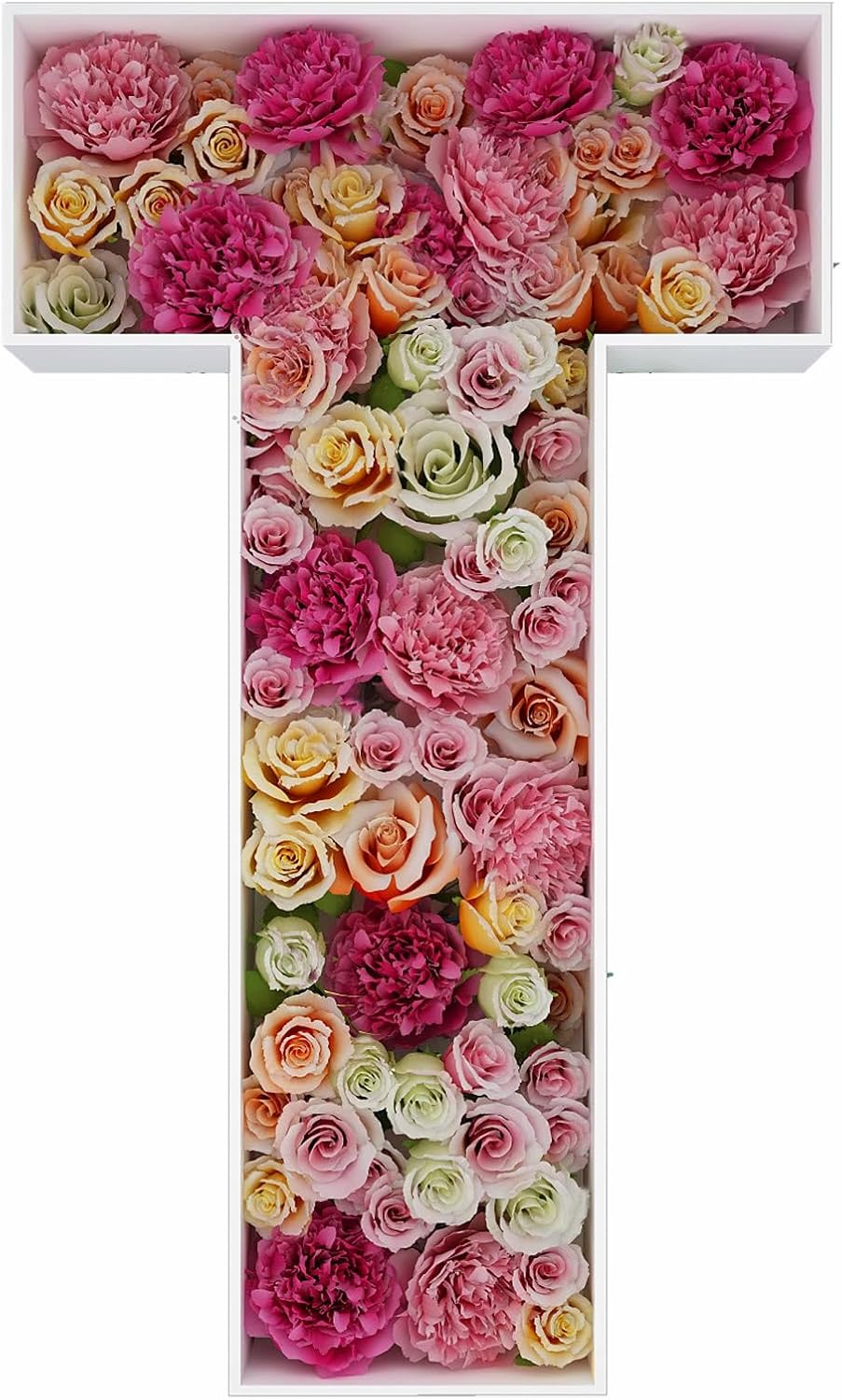 JW Passion - Premium Quality Made 3FT Tall Mosaic Balloon Frame Big Marquee Light Up Letters DIY Kit for Birthday Party Wedding Backdrop Decor Letter A Pre-Cut Foam Board