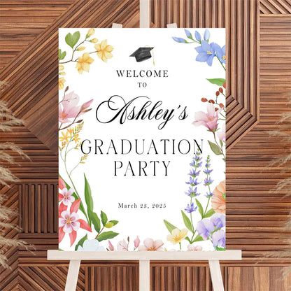 Personalized 2026 Graduation Party Welcome Sign, Minimalist Grads Decor, Class of 2026 Graduation Party Poster, Custom Graduation Party Sign, Congrats Grad Decorations Design 2