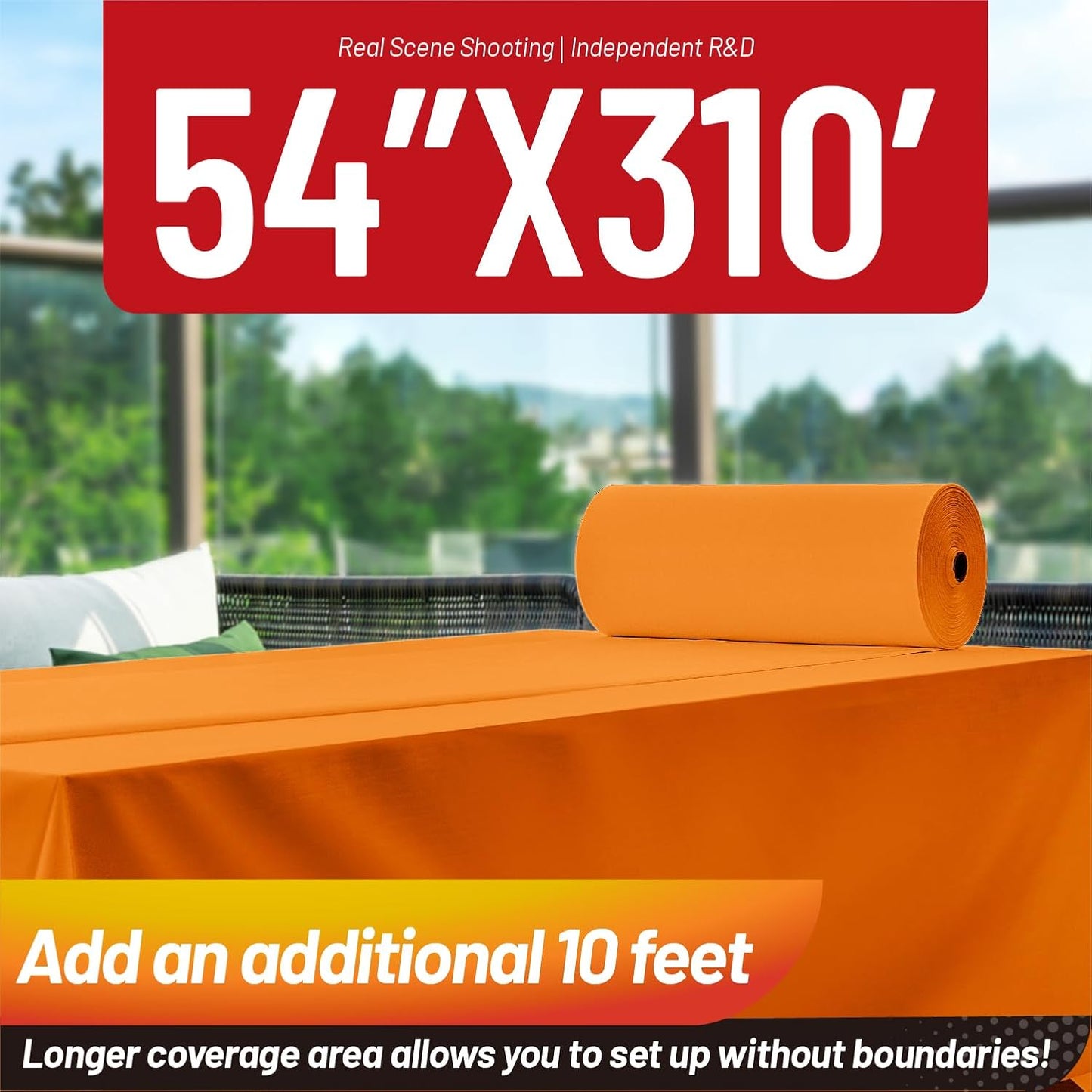 Plastic Table Cloth, 310 Ft X 54 in Disposable Tablecloth White Plastic Tablecloth with Any Cut Sliding Cutters Premium Table Cover Roll for Picnics, Parties, Birthdays, Weddings