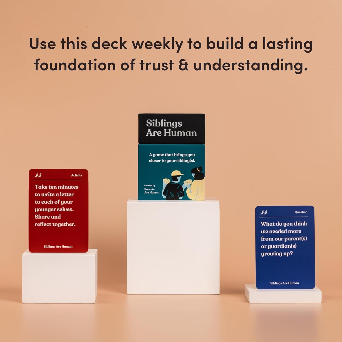 Partners are Human | 140 Conversation Cards to Help Deepen Romantic Relationships | Card Game for Bonding & Communication | Therapy for Adults