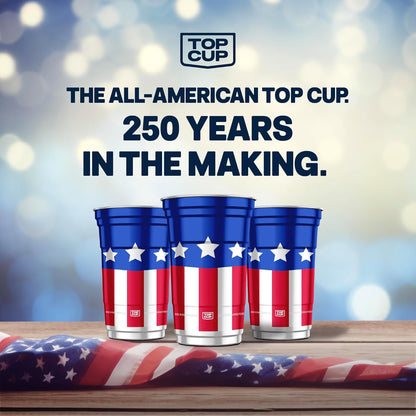 Top Cup – 16 Ounce, 30 Count, Reusable Aluminum Party Cups | Cold-Holding, Recyclable, Made in USA
