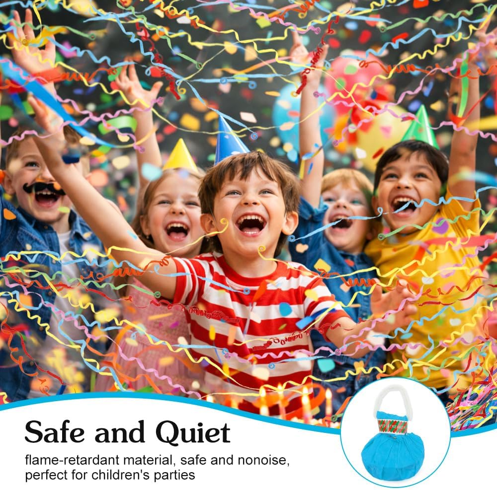 No Mess Streamers,16 Pack Hand Throw Streamers Colorful Party Streamer Poppers No Mess Confetti Poppers Party Poppers for Graduation Birthday Wedding Retirement Celebrations Baby Shower Party Favors