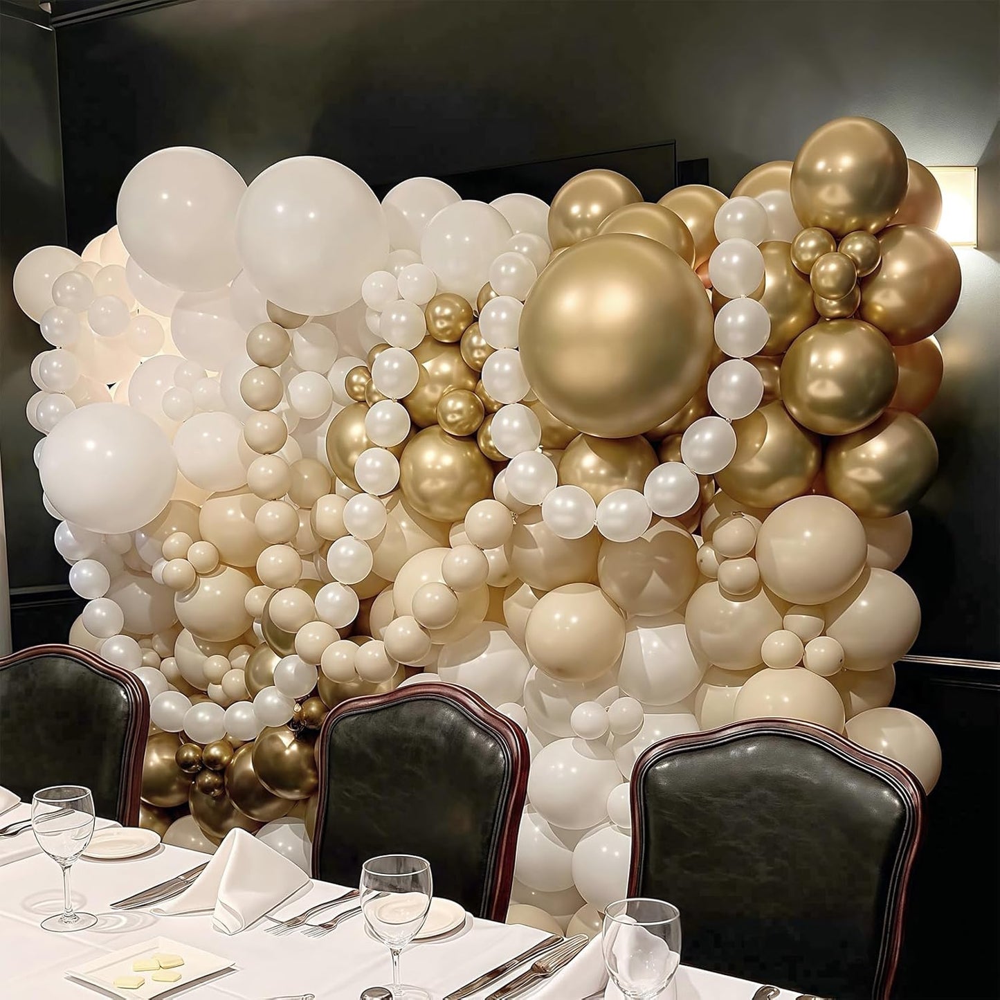Gold Quick Link Balloons, 60PCS Linking for Balloon Wall Arch Chains, 6inch Linkable for Wedding Birthday Baby Shower Engagement Graduation Party Decorations