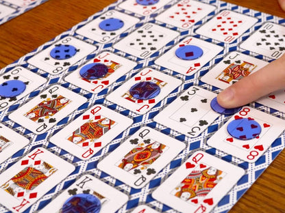 Regal Games - Poker Keeno Bulk Game Set - Includes 12 Two-Sided Boards, 200 Scoring Chips, 1 Deck of Standard Poker Cards - 24 Unique Board Layouts- Casino Night Card Game- Compatible with Poker Keno