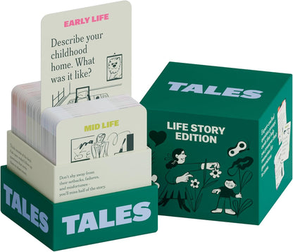 TALES 150 Conversation Cards, Friends Edition, Fun Friend Games for Adults, Teens, Kids, Perfect for Parties, Game Nights, Gifts & Gatherings, Conversations with Friends, Meaningful Connections