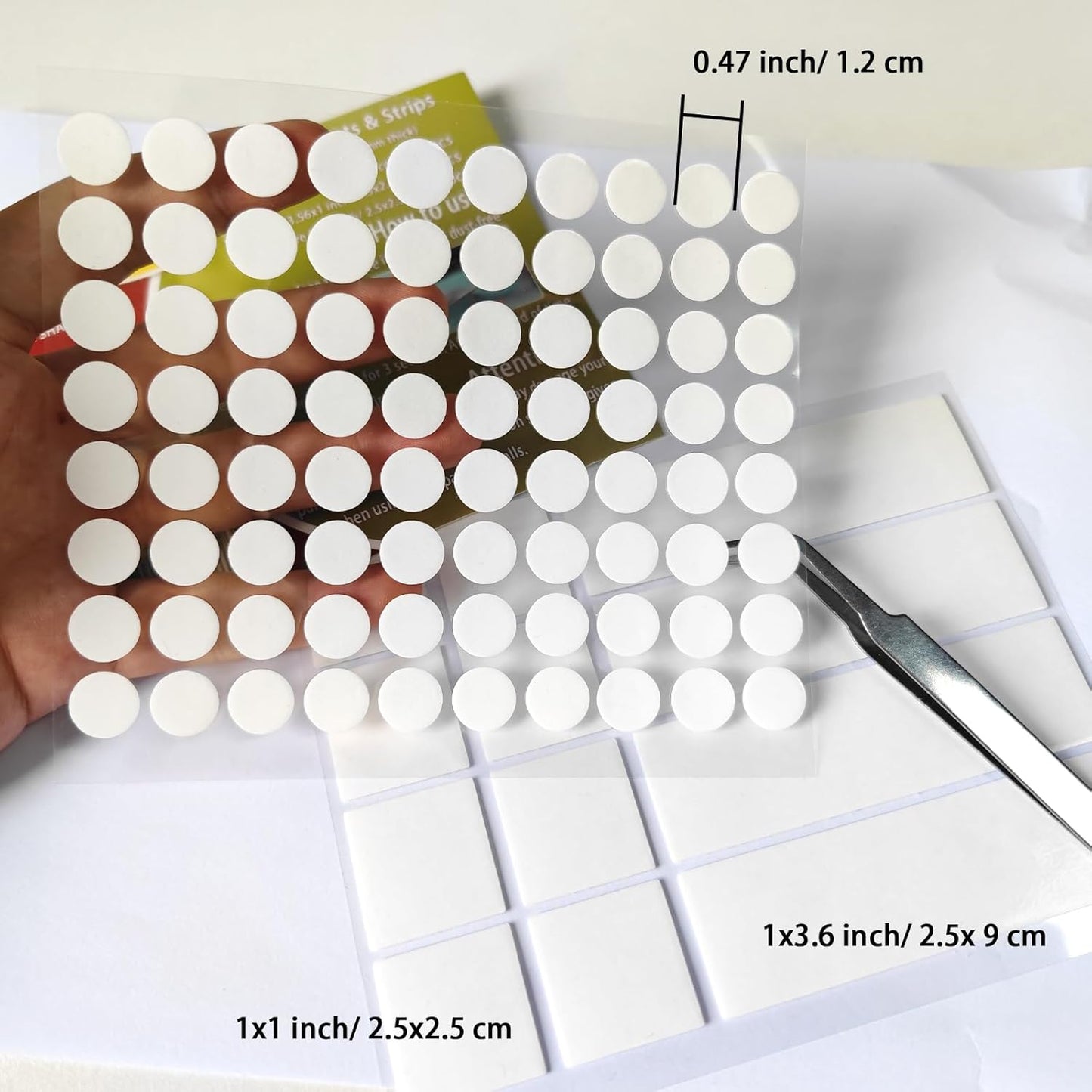 Urdar Brunnr Double Sided Tape for Hanging Picture Poster Decorations, Removable Strong Mounting Adhesive Strips Dots for Balloon, Photo, Art Craft, Party Supplies