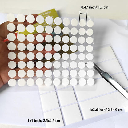 Urdar Brunnr Double Sided Tape for Hanging Picture Poster Decorations, Removable Strong Mounting Adhesive Strips Dots for Balloon, Photo, Art Craft, Party Supplies