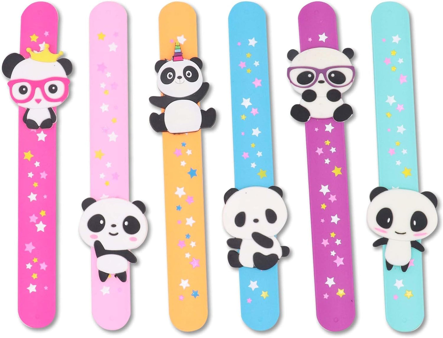 Cat Slap Bracelets for party- Silicone Wristbands Adjustable Party Favors, Classroom Prizes, Carnival Games - Birthday Gifts for Adults(6Pack)-LOCHSOEL