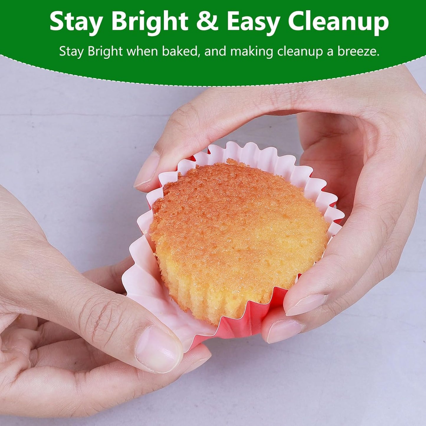 Caperci Heavy Duty Standard White Cupcake Liners 150 Counts - Grease-Resistant Paper Muffin Baking Cups, Odorless, No Muffin Pan Needed, Easily Peels (White)