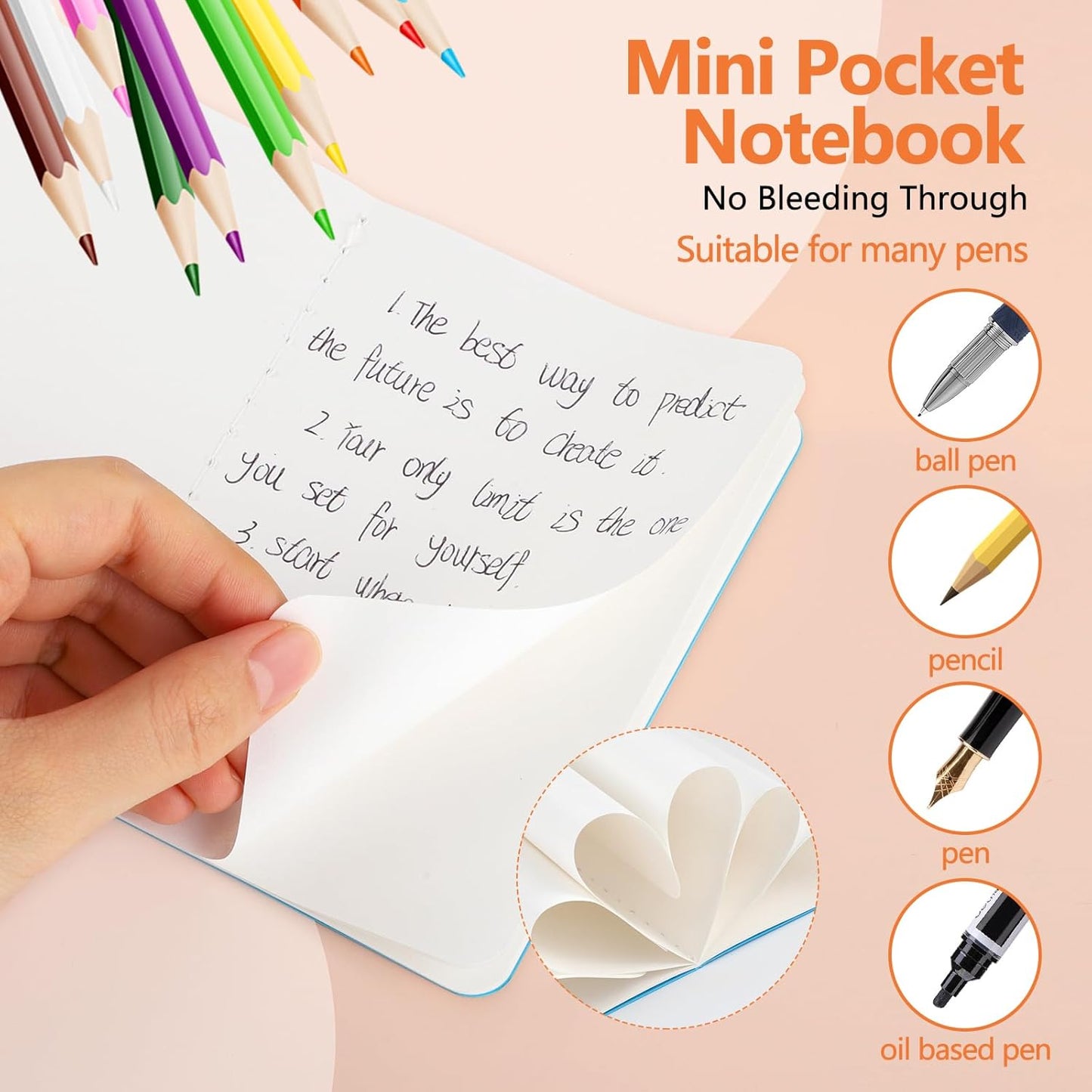 BESARME 16 Pack Mini Notebooks Bulk, A6 Small Lined Pocket Notebook End of Year Gifts for Students Elementary School Graduation Gifts for Kids Students School Supplies