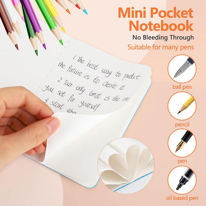 BESARME 16 Pack Mini Notebooks Bulk, A6 Small Lined Pocket Notebook End of Year Gifts for Students Elementary School Graduation Gifts for Kids Students School Supplies