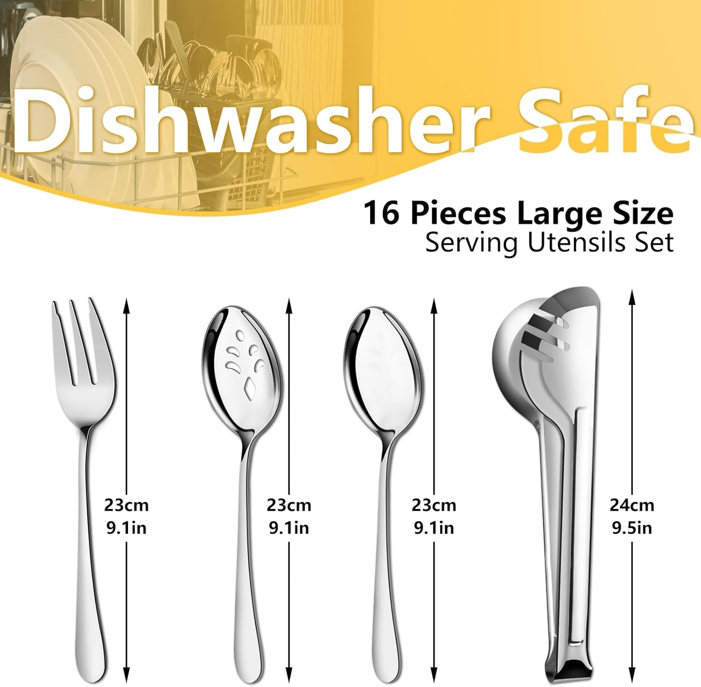 Pleafind 16 PCS Mini Serving Tongs - 4.3 inch, Food-Grade 18/8 Stainless Steel Mini Tongs, Mirror-polished Charcuterie Accessories for Coffee shops, tea party, bars, Sugar and Ice Bucket