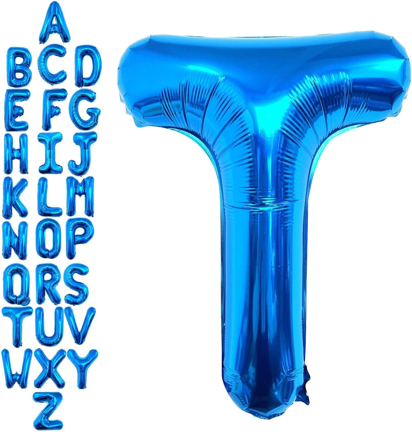 40 Inch Blue Letter A Balloons, DIY Phrase Foil Alphabet Letter A Balloons DIY Word A Banner for Birthday Anniversary Celebration Graduation Party Supplies Decoration