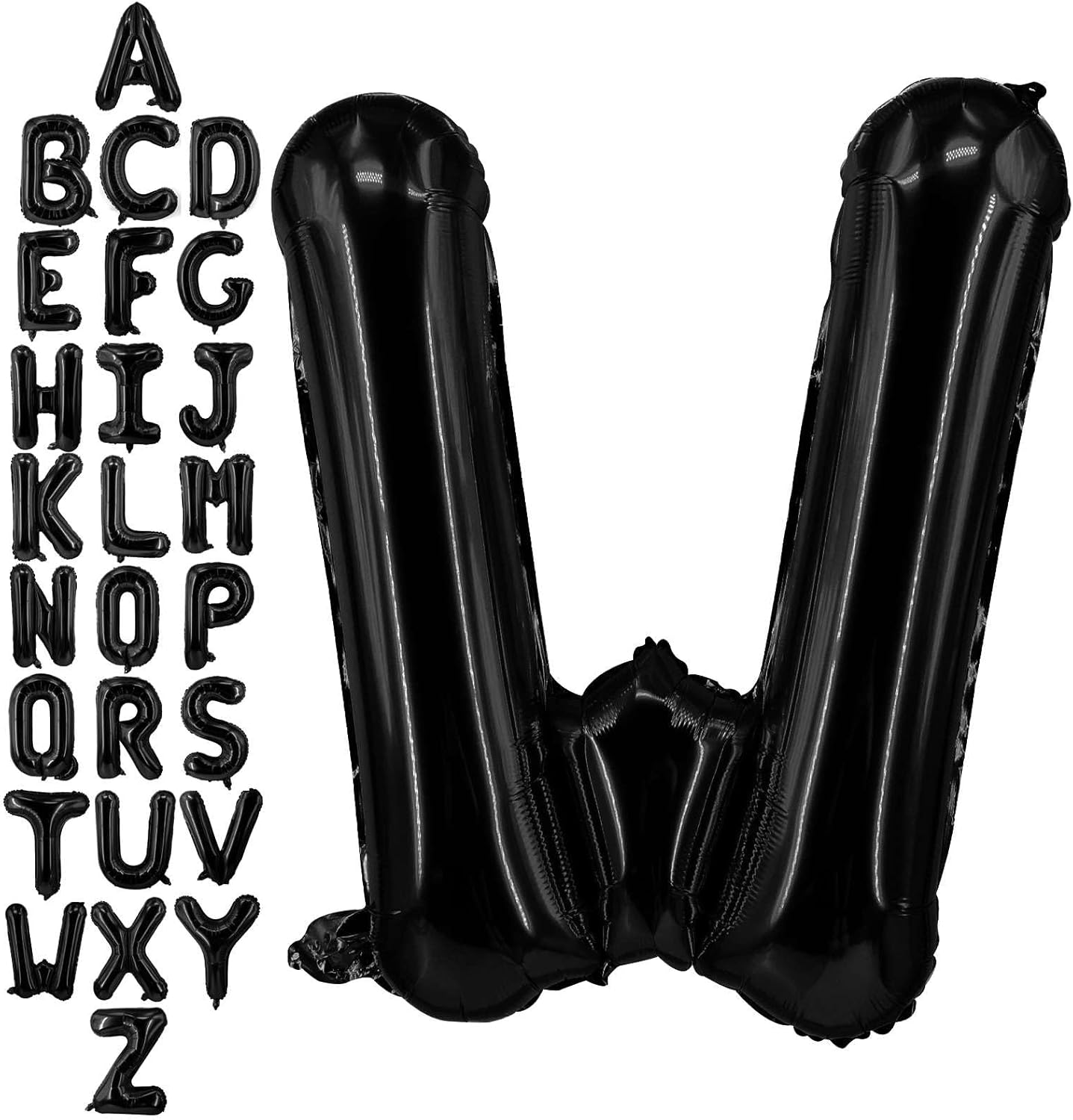 40 Inch Black Letter A Balloons, DIY Phrase Foil Alphabet Letter A Balloons DIY Word A Banner for Birthday Anniversary Celebration Graduation Party Supplies Decoration
