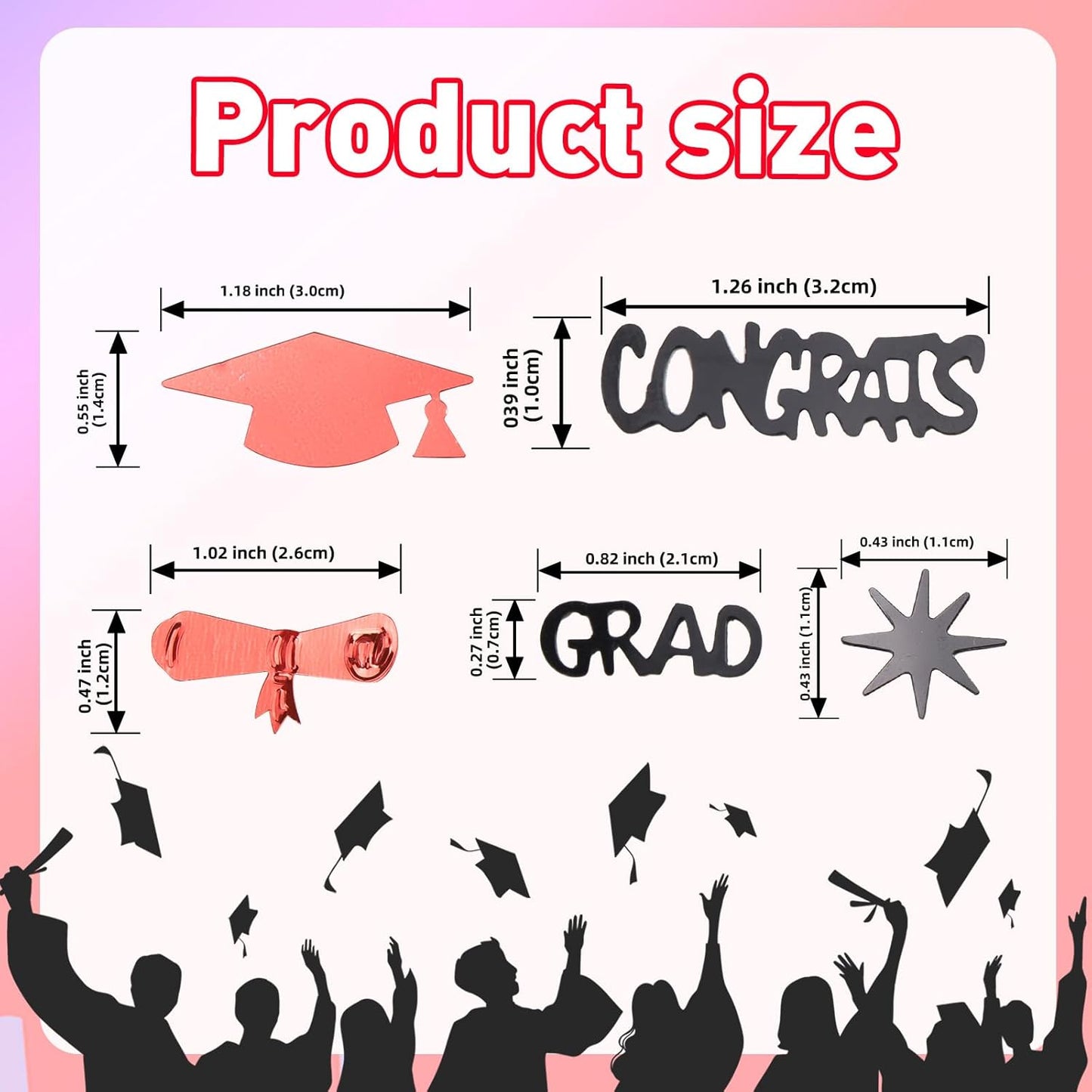 Silver and Blue Graduation Confetti 2026, 1000 Pcs Class of 2026 Table Centerpiece Grad Confetti for 2026 Graduation Party Decorations Supplies