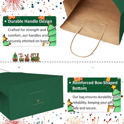 BagDream Kraft Paper Bags 25Pcs 5.25x3x8 Inches Small Paper Gift Bags with Handles Bulk for Party Favor, Retail, Merchandise, Black Gift Sacks
