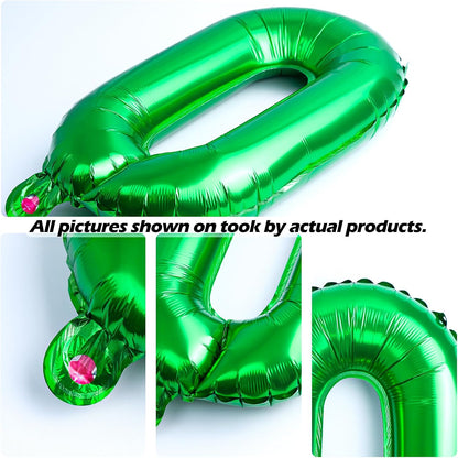 [20 Pcs] 16" Gold Foil Number Balloons (2 sets of 0-9) - Mylar Aluminum Hanging Decorations for Graduation, Birthday, Christmas & New Year's Eve Parties