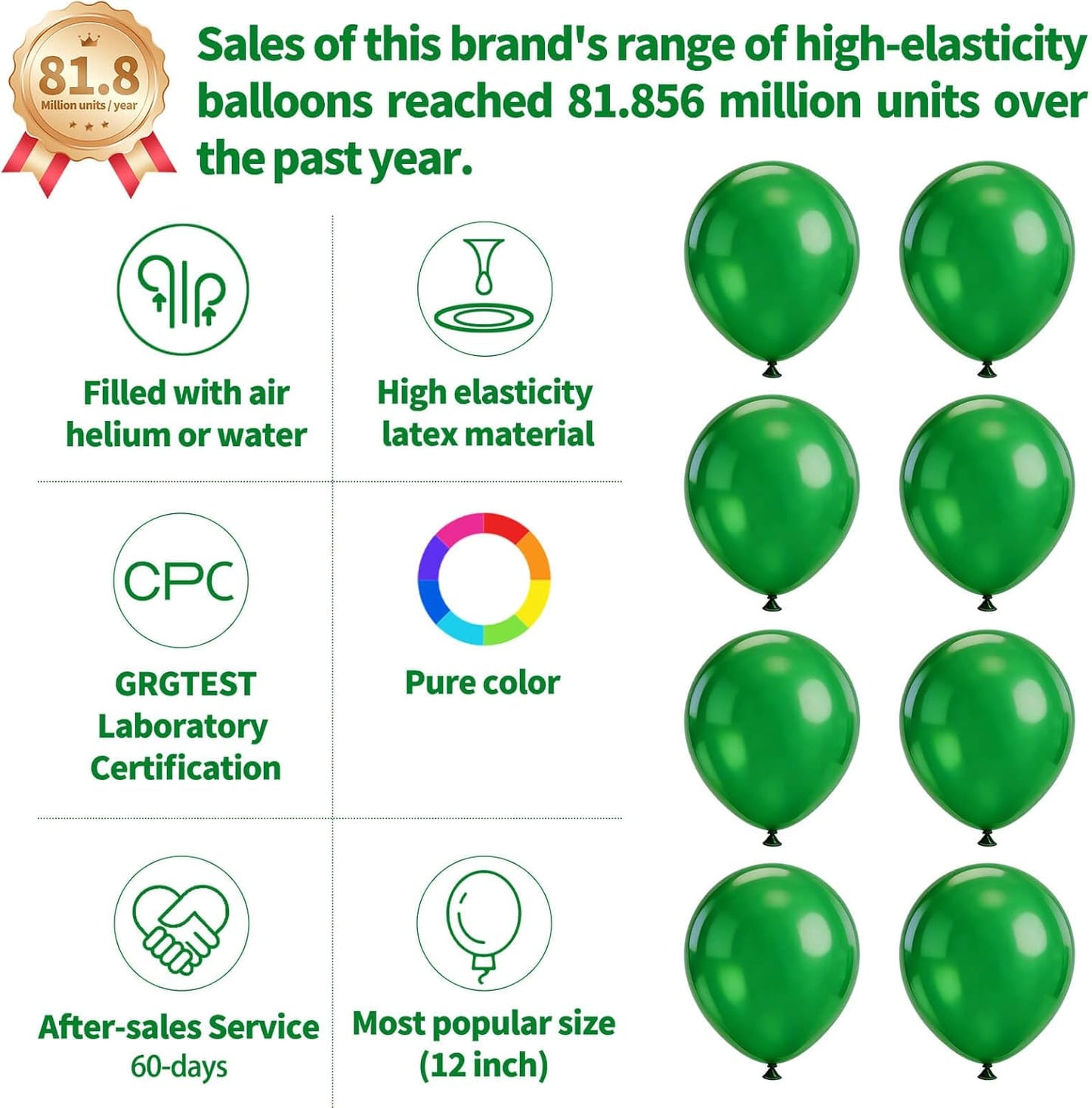 110pcs Black Balloon 12 inch, Black Latex Balloons for Birthday Party Baby Shower Wedding(with 2 Ribbons). - Colors B
