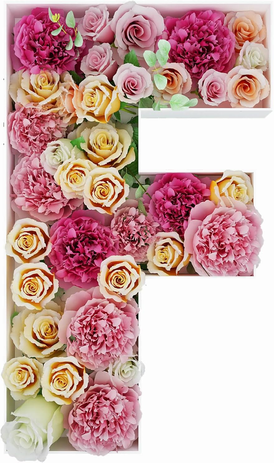 JW Passion - Premium Quality Made 3FT Tall Mosaic Balloon Frame Big Marquee Light Up Letters DIY Kit for Birthday Party Wedding Backdrop Decor Letter A Pre-Cut Foam Board