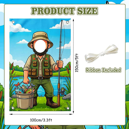 Serencatcher Engineer Party Decorations Photo Prop Backdrop 5x3.3ft Engineer Theme Cutout Backdrop Photo Booth Props Face in Hole Background Banner for Birthday Baby Shower Party Supplies Selfie Frame
