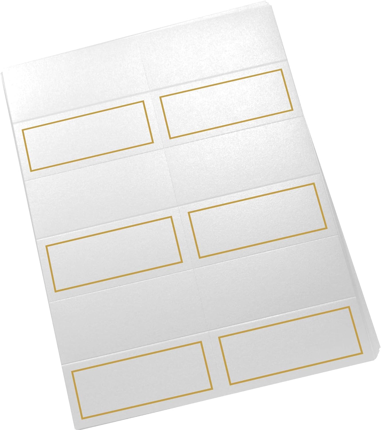 Single Line Border Printable Place Cards, Gold (Choose Color), Set of 60 (10 Sheets), Laser & Inkjet Printers - Wedding, Party, Dinner, and Special Events - Made in the USA
