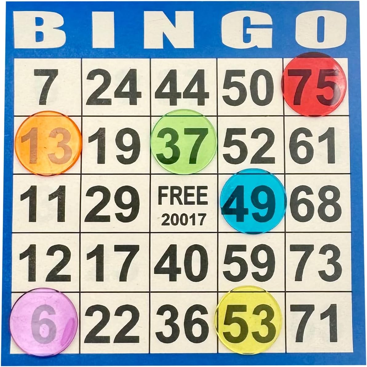 JUNWRROW Bingo Paper Game Cards - 500 Sheets (100 Books of 5 Colors) - 4"x4" Disposable Cards- Ideal for Seniors, Family Game Night, Large Groups,Classroom Activities