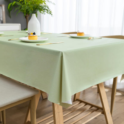 Rectangle Table Cloth,100% Waterproof Tablecloth Oil Proof Spill Proof Vinyl Table Cloth, Wipe Clean Plastic Table Cover for Dining, Camping, Indoor and Outdoor 52" x 70",Leaves
