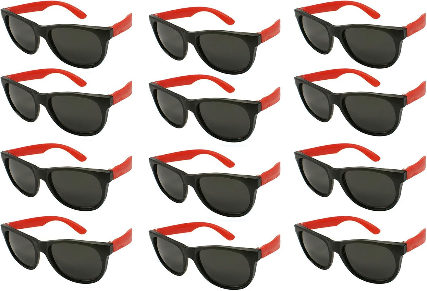 EDGEIWEAR 80s Neon Party Sunglasses for Adult Party Favors with CPSIA certified-Lead(Pb) Content Free