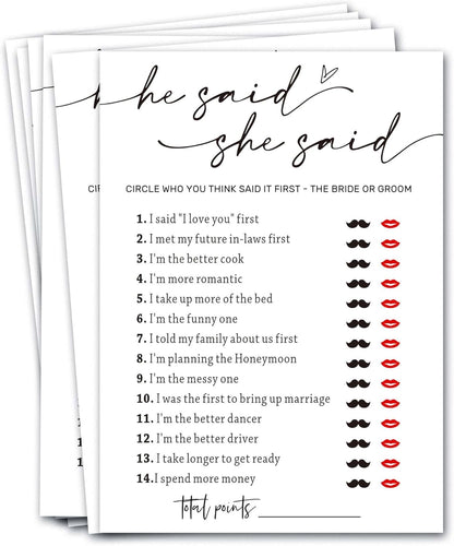 Bridal Shower Bingo, What Will The Bride to Be Receive, 25Pcs Bridal Bingo Game Cards, Engagement Party Games for Guests, Minimalist White Wedding Party Supplies - A18