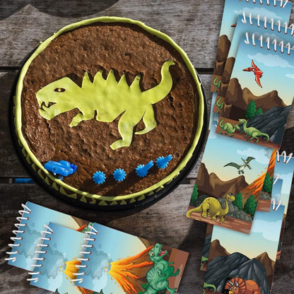 ArtCreativity Mini Dinosaur Notebooks, Pack of 16, Small Spiral Notepads with Dino-Themed Covers, Cute Stationery Supplies for School and Office, Fun Birthday Party Favors, Goodie Bag Fillers for Kids