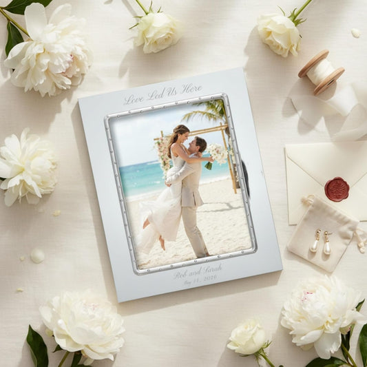 Lenox Devotion 8x10 Personalized Wedding Frame, Custom Engraved 8x10 Picture Frame for Wedding, Anniversary, Engagement, Accessories and Gifts for Bride and Groom