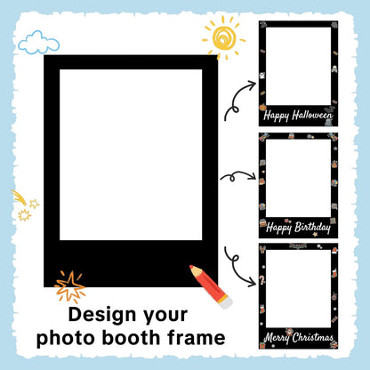 40 x 30 Inch Large Photo Booth Frame Selfie Frame,Black Blank DIY Cutout Props for Birthday,Halloween,Wedding Photo Prop,Graduation Photo Booth Picture Frame,Party Supplies