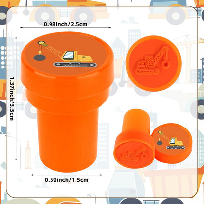 24 PCS Camp Party Favors Camping Adventure Mini Stamps Colorful Self Inking Stamps Camping Themed Party Favors for Boys Girls Student School Classroom Rewards Carnival Prizes Supplies