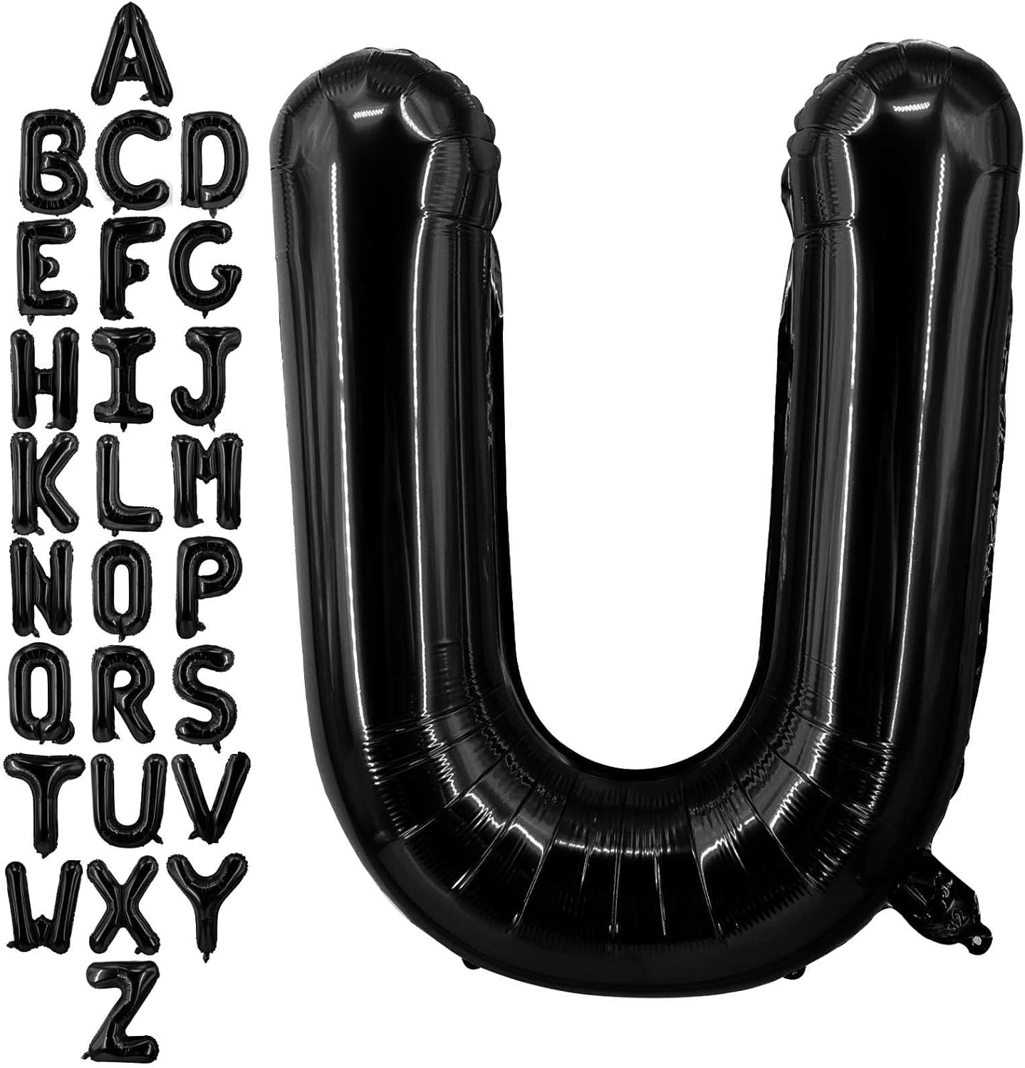 40 Inch Black Letter A Balloons, DIY Phrase Foil Alphabet Letter A Balloons DIY Word A Banner for Birthday Anniversary Celebration Graduation Party Supplies Decoration