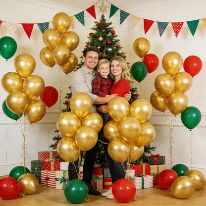 110pcs Black Balloon 12 inch, Black Latex Balloons for Birthday Party Baby Shower Wedding(with 2 Ribbons). - Colors B