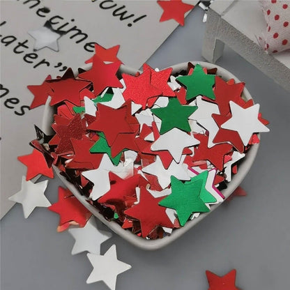 Rainbow Metallic Foil Star Confetti 0.78inch/2cm 8000PCS Table Confetti for Party Birthday Decoration or Filled Balloons