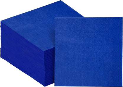 24 colors Cocktail Napkins 5 * 5inch disposable Beverage Napkin paper for Cocktail, Wedding, Dinner，Brithday Party Dessert Wine Paper Napkins（ 120 Count）
