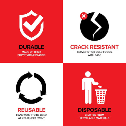 12 Count Clear Plastic Utensils for Catering, Weddings, Holidays, Buffet and Party Use – Stock Your Home