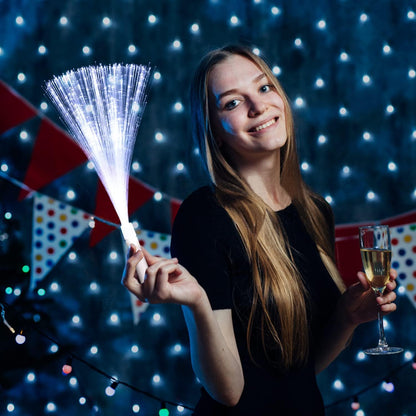 36 Pack Yellow Fiber Optic Glow Stick Wands Bulk with 3 Flashing Models for Valentine's Day St Patrick's Day Easter 4th of July Halloween Party Favors Bachelorette Concerts Clubs