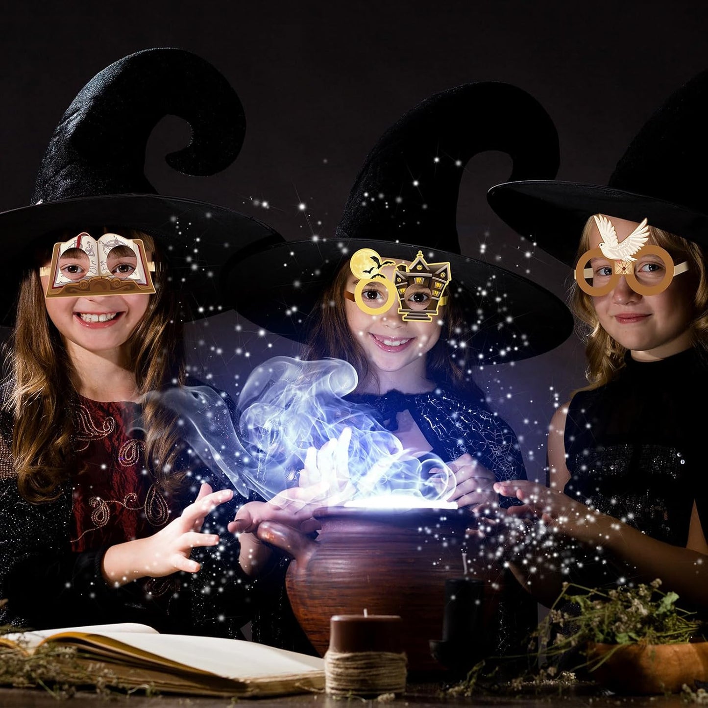 32 Pcs Spa Party Favors Paper Glasses Makeup Paper Eyeglasses Frames Spa Photo Booth Props Selfie Props for Makeup Birthday Party Decorations