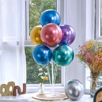 8 Pack Balloon Stand Kits, Fenxyo Balloon Sticks Holder with Base for Table Graduation Birthday, Balloon Sticks Holder for Wedding Birthday Party Decoration