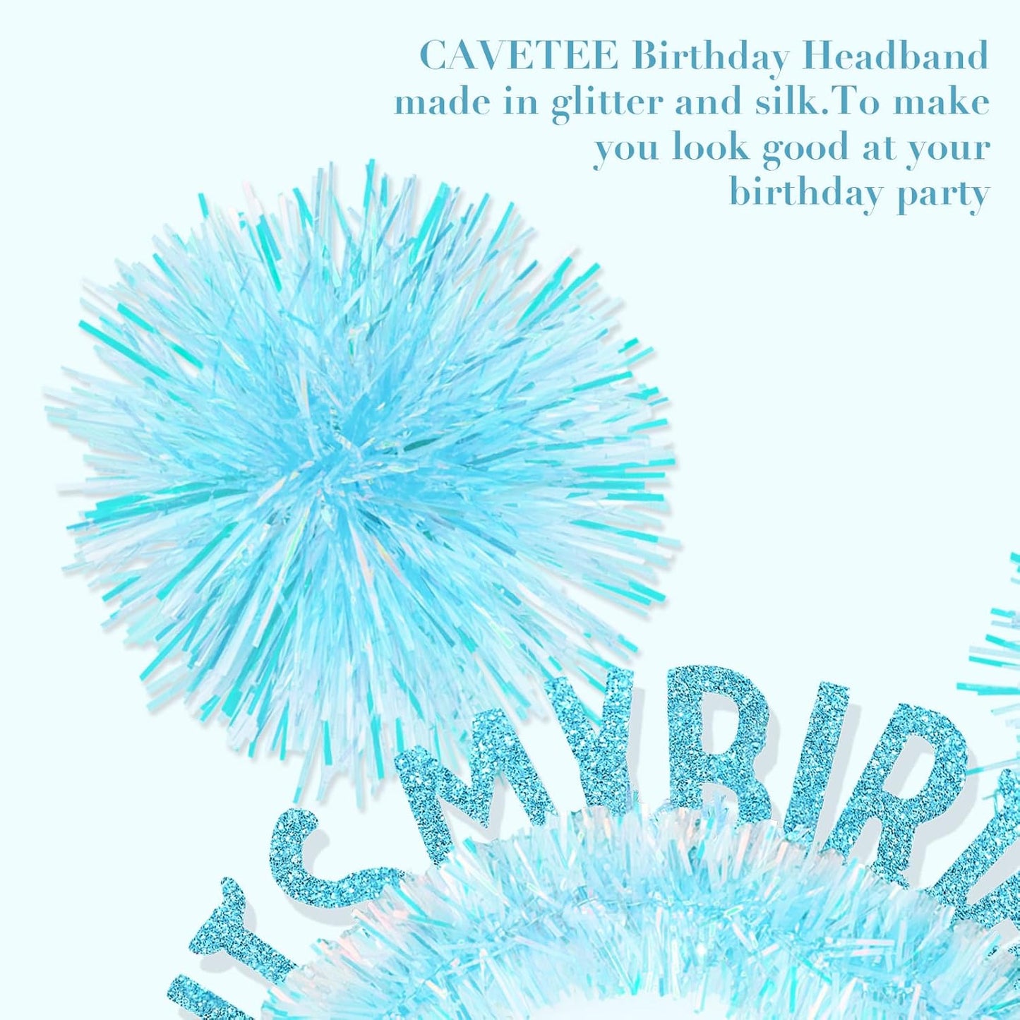 CAVETEE Happy Birthday Crown and Tiara for Women & Girls Party Decorations Gifts