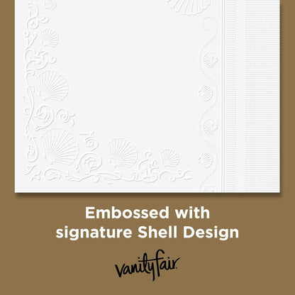 Vanity Fair Entertain Paper Napkins, 40 Count, Disposable Napkins Made For Entertaining And Events