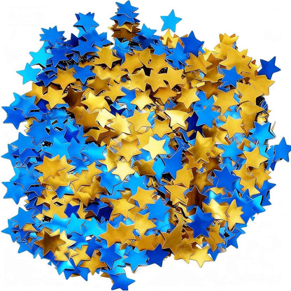 Rainbow Star Metallic Foil Confetti 8000 Pcs Shiny Star Table Confetti for Fill Balloon Wedding Graduation Party Decorations,60g of pack